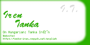 iren tanka business card